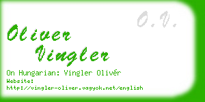 oliver vingler business card